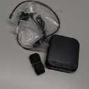 Portable Voice Amplifier for Teachers, 2200mAh Rechargeable Personal Amplifier Mic PA System Headset Microphone with Speaker for Teachers, Training, Meeting, Tour Guide, Yoga, Classroom (Black)