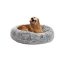 Nisrada Dog Bed for Large Dogs, 56 inch Calming Dogs Bed, Washable-Round Cozy Soft Pet Bed for Large Dogs with Slip-Resistant Bottom