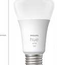 Philips Hue Smart 75W A19 LED Bulb - Soft Warm White Light - 1 Pack - 1100LM - E26 - Indoor - Control with Hue App - Works with Alexa, Google Assistant and Apple Homekit
