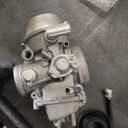 Carburetor Compatible with 2002-2008 Yamaha Grizzly 660 YFM660 Carb 4-Stroke Engine ATV Carb with Fuel Valve Petcock