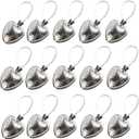 15Pcs Stainless Steel Tea Ball Mesh Tea Infuser Strainers Premium Tea Filter Tea Interval Diffuser with Extended Chain Hook for Brew Loose Leaf Tea and Seasonings &spices