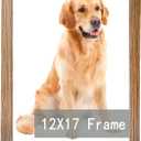RUN HELIX 12x17 Brown Picture Frames, Photos Frame with Plexiglass, Wall Gallery Photo Frames, Horizontal and Vertical for Wall Mounting, Home Office Decoration
