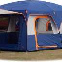 KTT Extra Large Tent 10-12-14 Person(B),Family Cabin Tents,2 Rooms,3 Doors and 3 Windows with Mesh,Straight Wall,Waterproof,Double Layer,Big Tent for Outdoor,Picnic,Camping,Family Gathering