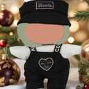 2 x 17CM Doll Clothes (No Dolls),3Pcs Outfits for 6.7 Inch Dolls Accessories Party Decoration Favors Merch Gifts Fits Popular Cute Blind Box Art (Black)