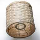 Round Lampshade for Small Lamp Bedside Lamps,Woven Bamboo Lamp Shade Dorm Room Living Room Office Room