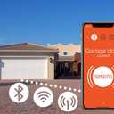 Remootio 2 WiFi and Bluetooth Smart Garage Door opener with iOS and Android App, Apple Home (HomeKit), Amazon Alexa, Google Home, SmartThings, Siri Shortcuts compatible. With sensor and power adapter.