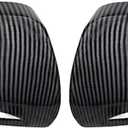 1 Pair ABS Wing Mirror Housing Covers, Left Right Side Door Mirror Covers, 2014-2020 Compatible with Mercedes-Benz C Class CLS Class E Class GLC Class S Class S Class - Carbon Fiber