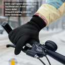 Waterproof Winter Gloves for Women and Men: Thermal Gloves with Touchscreen Fingers for Running in Cold Weather (Black)
