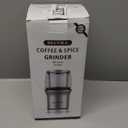 Secura Electric Coffee Grinder and Spice Grinder with 2 Stainless Steel Blades Removable Bowls (2 removable bowl)