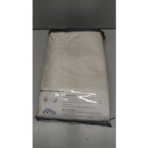 100% Blackout Shield Linen Blackout Curtains for Bedroom 84 Inches Long, Back Tab/Rod Pocket Living Room Drapes, Thermal Insulated Blackout Curtains 2 Panels Set, 50" W x 84" L, Cream