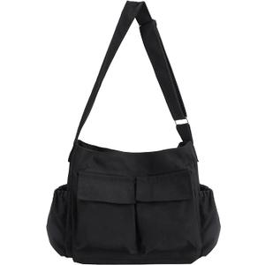 Canvas Messenger Bag Large Hobo Crossbody bags for Women,Men, Shoulder Tote Handbags with Laptop pocket