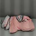 IHOUSTRIY Pink Duvet Cover Queen Size, Ruffle Beddding Set with Bowtie, 3 Pieces Comforter Cover Set with Zipper Closure, Girl Bedding with Pillowcase - Light Pink, Queen