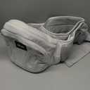 HKAI Baby Hip Carrier,Baby Carrier with Adjustable Waistband & Breathable Mesh, Ergonomic Carrier with Non-Slip Hip Seat Surface for Newborns & Toddlers (Light Grey)