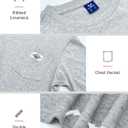 NORTHYARD Men's Cotton Shirts Heavyweight Short Sleeve Casual T-Shirts with Chest Pocket Work Wear (Gray, M)