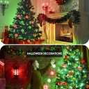Red Light Bulbs Green Light Bulbs [4 Pack] - A19 LED Red and Green Bulbs 9W (60W Equivalent) - E26 Base Colored Light Bulb for Christmas Party Porch Decor