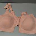 Front Closure Daisy Bras for Women No Underwire Comfort Lace Older Senior Wireless Snap Closing Bra (Large, Pink)