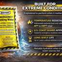 Mayday Pouch Water, Coast Guard Emergency Water, 5-Year Shelf LIfe, Disaster Preparedness Supplies for, Earthquake, Fire, Flood, Leak-Proof Pouches, 4.225 Oz/125Ml 50 Pack (EXP 06/01/31)
