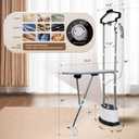 Standing Steamer for Clothes Full-Size Standing Garment Steamer 25s Fast Heat-up with 1.6L/54 fl.oz Water Tank, Self-cleaning Function, Foldable Ironing Board, Ironing Gloves