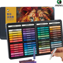 36 Colors Oil Pastels with 3 Bonus White Pencils in Tin Box