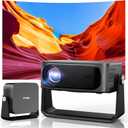 [2000 ANSI/Auto Focus & Keystone/Built-in APP] 4K Outdoor Projector with Wifi and Bluetooth, Smart Portable Projector with Built in Apps YouTube/PrimeVideo & Dolby, Home Theater Projector with HDR10+ (Gunmetal Gray)