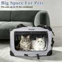 Large Cat Carrier, Foldable Car Travel Dog Crate-Small Dogs