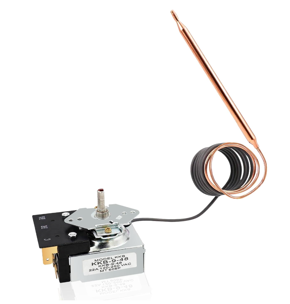PB010036 Bake/Broil Oven Thermostat, Replace for Viking Thermostat Fryer Bake Broil Part KKB948, 22A 120250 VAC Max Temp 606°F for Viking, Awoco and Other Gas Range Stoves