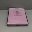 Huolewa Collapsible File Storage Organizer Boxes with Lids, Portable Large Linen Hanging Filing Storage Boxes, Decorative Home/Office Filling System for File and Folder Storage (Pink)-2 Pack