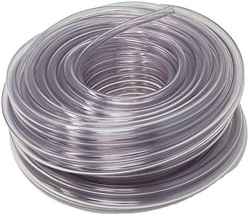 Sealproof Unreinforced PVC Clear Vinyl Tubing, Food Grade, 1/2-Inch ID x 5/8-Inch OD, 100 FT, Made in USA