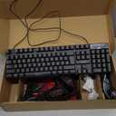 Gaming Keyboard and Mouse and Mouse pad and Gaming Headset, Wired LED RGB Backlight Bundle for PC Gamers and Xbox and PS4 Users - 4 in 1 Edition Hornet RX-250 (Black)