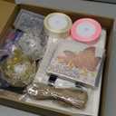 311Pcs Flower Wrapping Paper Kit with 100 Sheets Waterproof Floral Wrapping Paper 3D Butterfly Decor Crowns,Bouquet Pins Ribbons,DIY Crafts for Mother's Day Valentines Graduation Birthday Gift