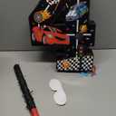 Race Car Piata Pull String Cars Piatas for Birthday Party Decorations Number 2 3 4 5 6 with Blindfold Stick Small Red Black Racing Theme 2nd 3rd 4th 5th 6th Party Supplies(Number 4)