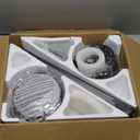 Asyko Ceiling Fans with Lights,46" Low Profile Ceiling Fan with Light and Remote Control,Flush Mount, Reversible, Dimmable, Noiseless, Black Ceiling Fan for Bedroom