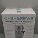 CASABREWS CM5418 Espresso Machine 20 Bar, Compact Espresso Maker with Steam Milk Frother, Stainless Steel Coffee Machine with 34oz Removable Water Tank for Cappuccino, Gift for Women or Men, Silver