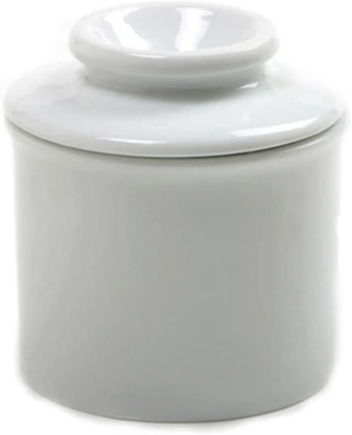 Norpro Porcelain Butter Keeper, White, 1 LB