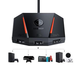 leadjoy VX2 AimBox Keyboard Mouse Adapter for PS4, Xbox One, Xbox Series X/S, Nintendo Switch, MnK Converter for Playing FPS, RTS, R6, Apex Legends