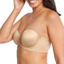Bali Womens One Smooth U Strapless Bra, Ultimate Stay in Place, 7-Way Multiway Underwire Full Coverage Bra, Taupe, 42D US