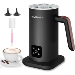 Milk Frother, 4-in-1 Electric Milk Steamer, 350ml/11.8oz Automatic Frother Machine for Coffee, Warm and Cold Foam, Temperature Control for Latte, Cappuccino, Hot Chocolate