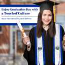 National Flag Graduation Stole Class of 2026, Flag Graduation Sash Gift, Stoles for Graduation 2026
