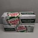 2 x Canada Dry Zero Sugar Ginger Ale Soda, 12 fl oz cans, 12 pack