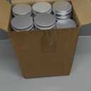 Patelai 72 Pcs 2 oz Aluminum Tins Salve Containers with Screw Lid and Labels Round Cans Travel Cosmetic Metal Tins Jar for Candles Lotion Bars Balms Food Spice Candies DIY Crafts(Silver)