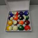 Collapsar Deluxe 2-1/4" Billiard Pool Balls Marble-Swirl Style Billiards Ball Complete 16 Ball Set