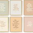 Framed Christian Wall Art Set of 6, Boho Bible Verse Prints with Inspirational Scripture Quotes Neutral Pastel Artwork, Religious Decor for Kids Room Nursery Bedroom Living Room, 11x14 Inch