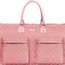 Womens Convertible Garment Bags for Travel, Modoker Waterproof Carry On Garment Bag Garment Duffel Bag - 2 in 1 Hanging Suitcase Suit Travel Luggage Bag, Pink