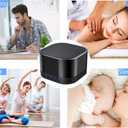 Magicteam Sound White Noise Machine with 20 Non Looping Natural Soothing Sounds and Memory Function 32 Levels of Volume Powered by AC or USB and Sleep Sound Timer Therapy for Baby Kids Adults, Black