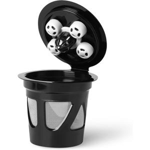 Reusable K Cups for Keurig, Refillable Coffee Pods with 5 Holes, Compatible with Keurig K Supreme, K Slim, K-Duo Gen2, K-Brew Chill (MultiStream Technology)