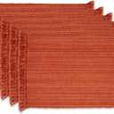 DII Variegated Tabletop Collection, Placemat Set 13x19, Spice, 6 Piece