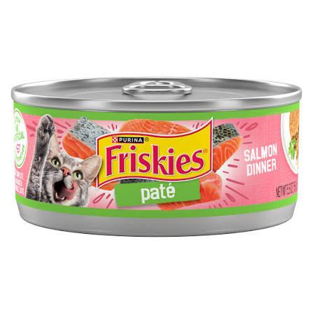 Friskies Paté Salmon Dinner Wet Cat Food
 11 Packs BB Date: 05/2028