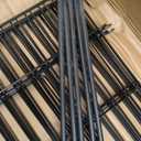 8 Panels No Dig Decorative Garden Fence with Gate for Yard, 48 in(H) X 21 ft(L) Animal Barrier Fencing for Outdoor Dog, Metal Portable Garden Fences for Borders, Pets, Landscape, Temporary Fence