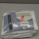 Jowels White Linen Blackout Curtains 120 Length 2 Panels Set for Living Room Bedroom, 100% Black Out Thermal Insulated Linen Drapes, Room Darkening Grommet Curtains 120 Inches Long