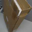 Tall Ottoman with Storage, Faux Leather Collapsible Slim Folding Ottoman Furniture with Handles Lid for Room Footrest Foot Stool, White 16.5x16.5x11.8in